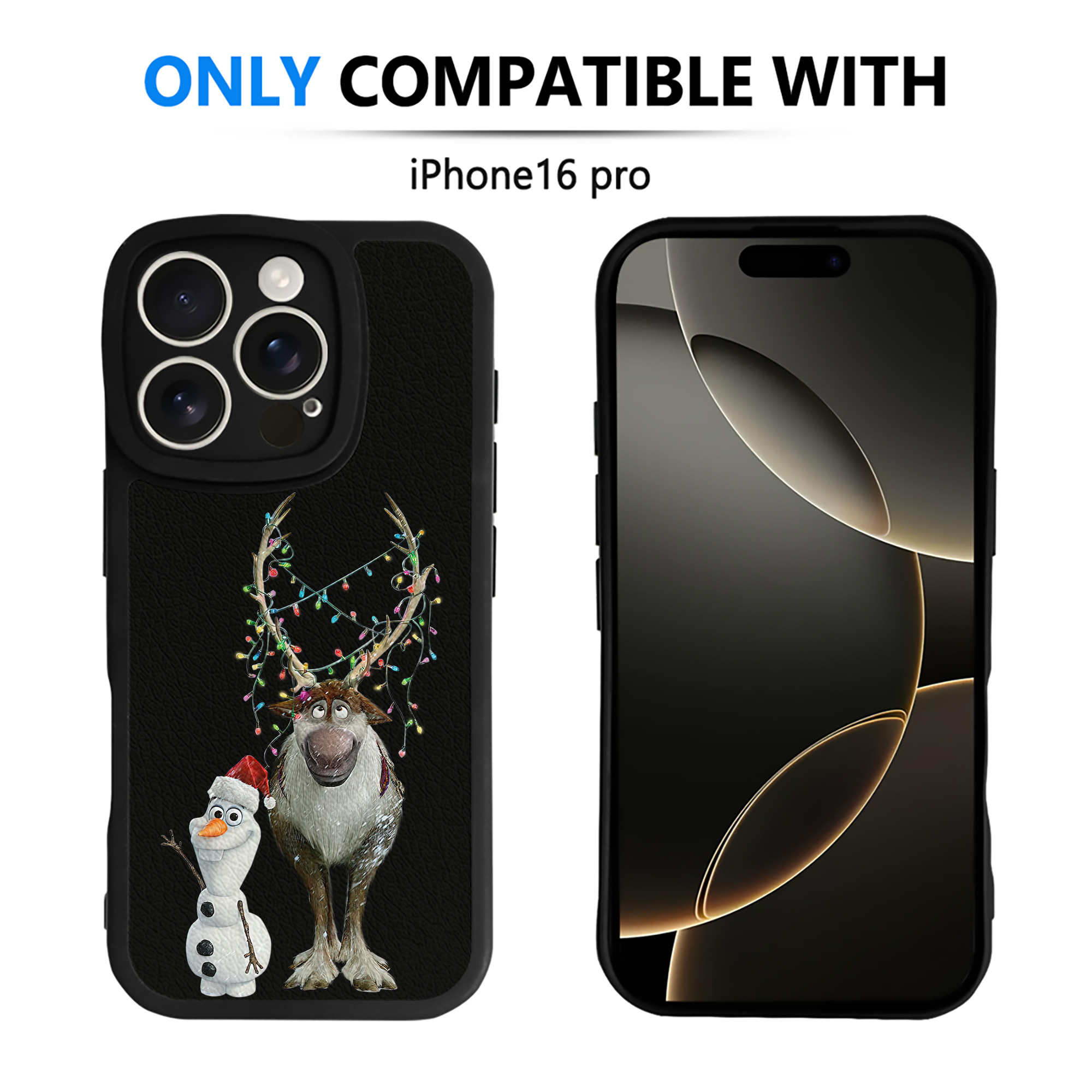 （画像用） アナと雪の女王 アンナ エルサ Frozen Anna Elsa 【iPhone 16シリーズ対応】シリコンスマホケース（レザー調） 材質：シリコン
